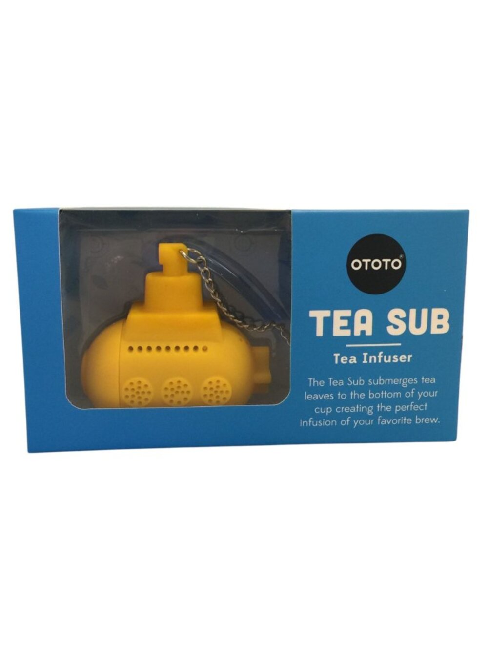 Ototo Yellow Submarine Tea Infuser Steeper With Silver Chain